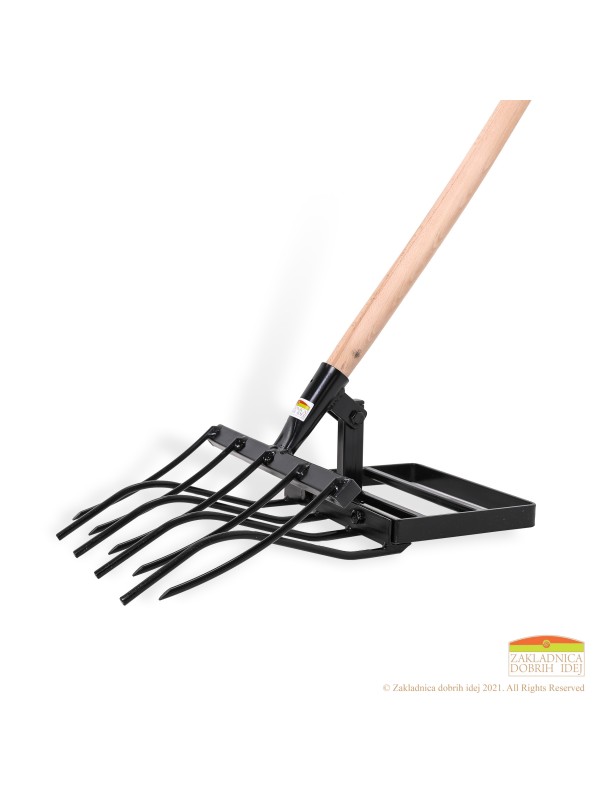 Innovative fork for aeration and loosening the soil 40 BLACK   