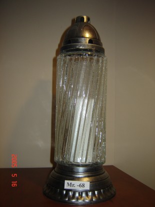 Nagrobna steklena sveča-Popokano steklo